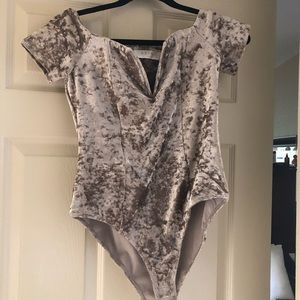 Sexy Velvet Bodysuit